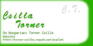 csilla torner business card